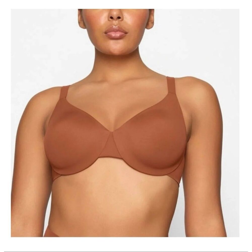 Skims Fits Everybody T-Shirt Demi Bra Bronze 32H
